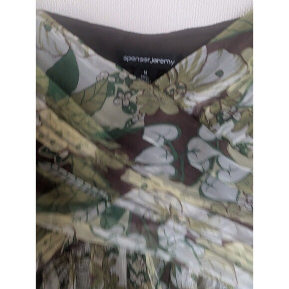 Spenser Jeremy Silk Tank Floral Garden Boho Festival Fairy  Babydoll Cami Top - Picture 6 of 11